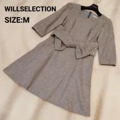 WILLSELECTION ウィルセレクション★定番ワンピース　ブルー系　日本製