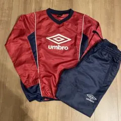 アンブロ　umbro ピステ ウィンドブレーカー S 赤/紺　上下セット