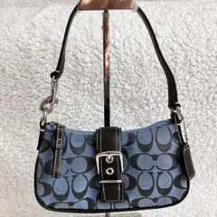 希少 COACH ソーホー 6362 シグネチャー ワンショルダー ハンドバッグ