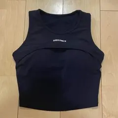 ゼクシィミックス オーバーラップタンクトップ ブラトップ カットアウト ヨガ