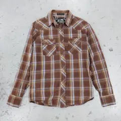 チェックシャツ 古着 長袖