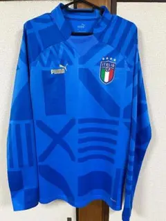 イタリア代表 2022 プレマッチニットトップ ホワイト 海外M プーマ
