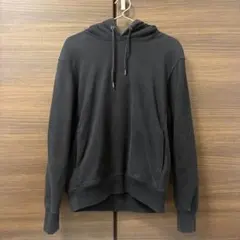 UNIQLOユニクロ スウェット パーカー ブラック 黒 S ポケットあり