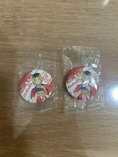 ハイキュー！！　くら寿司　孤爪研磨　缶バッジ 2個セット