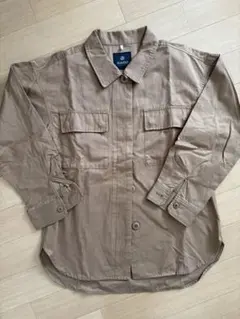 nanouniverse ベージュ 長袖シャツ