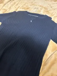 Dazy ブラック リブ編み セーター L