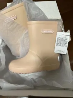 新品プティマイン　長靴　17センチ　ピンク