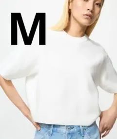 UNIQLO★ウォッシャブルミラノリブセーター★オフホワイトMサイズ