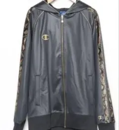 Champion フード付きジャケット 黒