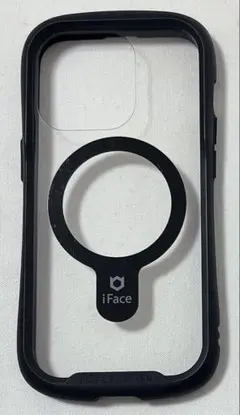 iFace iPhone14Proケース MagSafe 対応 クリア ブラック