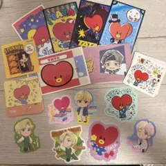 BTS V BT21 TATA ステッカー　16枚セット