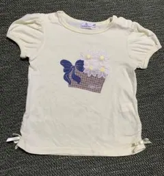 組曲☆クミキョク♪お花　イエロー　Tシャツ 80-90センチ