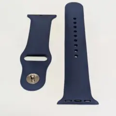 AppleWatch シリコンバンド 38/40/41/42mm Lサイズ 紺色