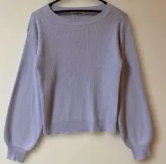 emsexcite 薄紫色　ニット　長袖　セーター　Mサイズ