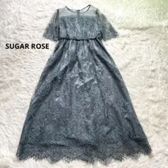 シュガーローズワンピースパーティードットチュールレースデザインドレスオケージョン