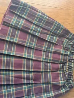 チェック柄プリーツスカートセット