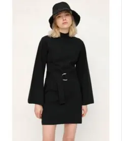 Sly ニットワンピース　フレアスリーブ ショート ワンピース