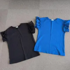 pairmanon フリル袖 Tシャツ 2枚セット 150cmのサムネイル