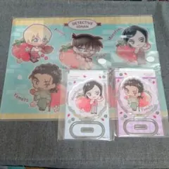 名探偵コナン　諸伏高明　大和敢助　きゃらペコいちご狩り　アクリルスタンド　下じき