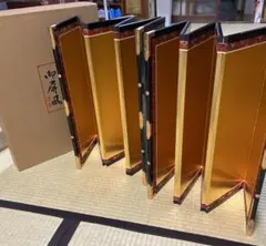 雛人形 雛道具 金屏風 2枚セットのサムネイル