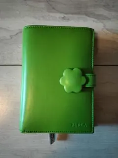 フルラ　折りたたみ財布　グリーン