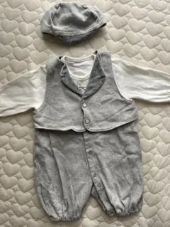 セレモニー　ロンパース グレー系 50-70cm