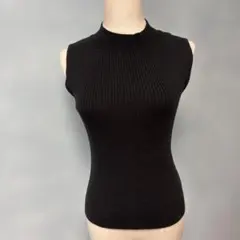 Rirandture黒 ノースリーブ ニット