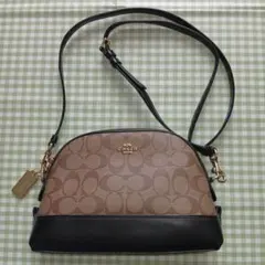 COACH ショルダーバッグ ベージュ/黒