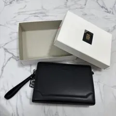 DAKS ブラック セカンドバッグ 箱付き