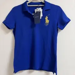 最終値　Ralph Lauren GOLFポロシャツ 青 半袖 ゴルフ　ラルフ