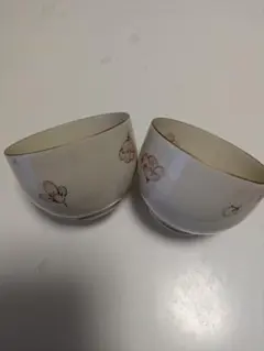 桜模様 金縁 湯飲み 2個セット