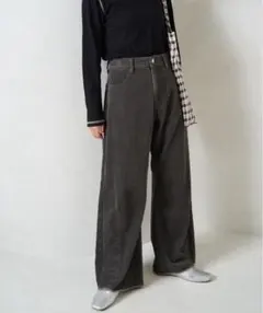 FREAK&#39;S STORE/フリークスストア コーデュロイ カーブパンツ グレー