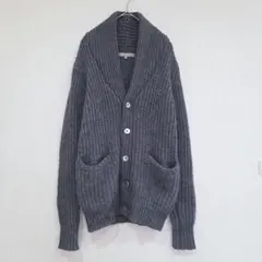 UNITED ARROWS　ニットカーディガン　アルパカ混　Ｓ　グレー　ポケット