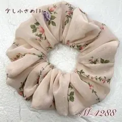 ハンドメイドシュシュM-4288♡花柄ジョーゼット♡