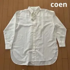 coen レディース　ヨクバリネン　レギュラーカラーシャツ（長袖）のサムネイル
