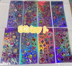 コ*ス様 メタリック立体ステッカー 8枚セット