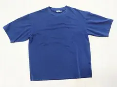 UNIQLO UエアリズムコットンオーバーサイズTシャツLネイビー美品男女兼用