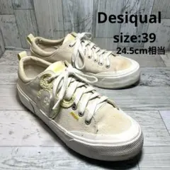 デシグアル Desiqual ミッキー スニーカー 生成り 39 レディースのサムネイル