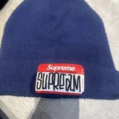 Supreme ニット帽 ネイビー