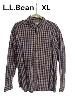 ミ*%様 L.L.Bean コットン チェックボタンダウンシャツ XL