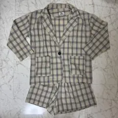 チェック柄セットアップ レディース