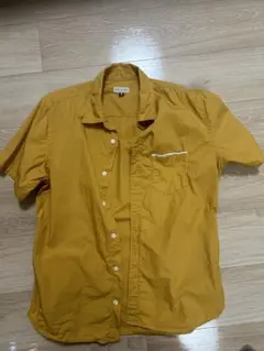nano universe 半袖シャツ マスタード