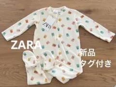 【新品】 ZARA クマ柄ロンパース 12-18ヶ月 靴下付き
