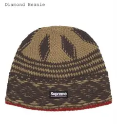 Supreme Diamond Beanie Khaki