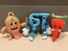 イタリアンブレインロット　ユニークなキャラクターレアキャラぬいぐるみ3体セット