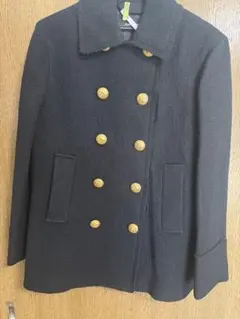 新年お値下げ！DIESEL 黒 ダブルブレスト ウールコート