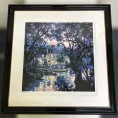 【真作】笹倉鉄平サントロペ　36×90cm 額64×118cm 真作】笹倉鉄平サントロペ 36×90cm 額64×118cm 真作】笹倉鉄平