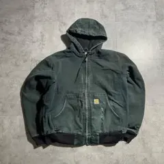 00s USA製 ブラック カーハート アクティブジャケット ダックL