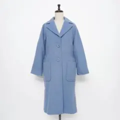 ミラオーウェン チェスターコート ロング ライトブルー サイズ0*LD385