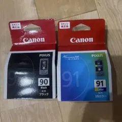 Canon BC-90 インクカートリッジ　純正　ブラックBC-91 3色カラーのサムネイル